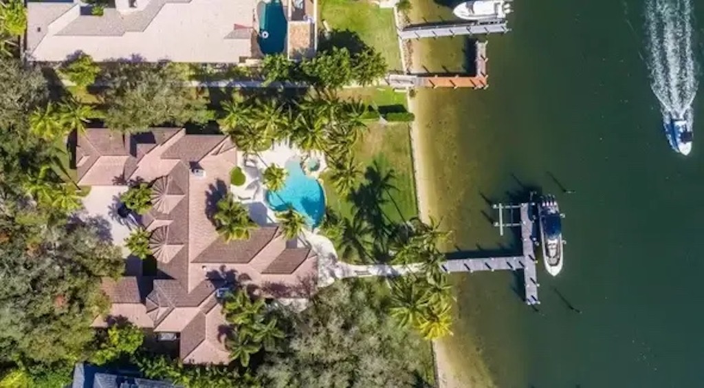 aerial view of 2270 wilsee road in palm beach gardens florida